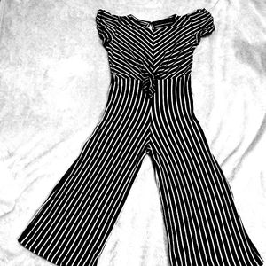 Adorable Striped Girls Jumpsuit